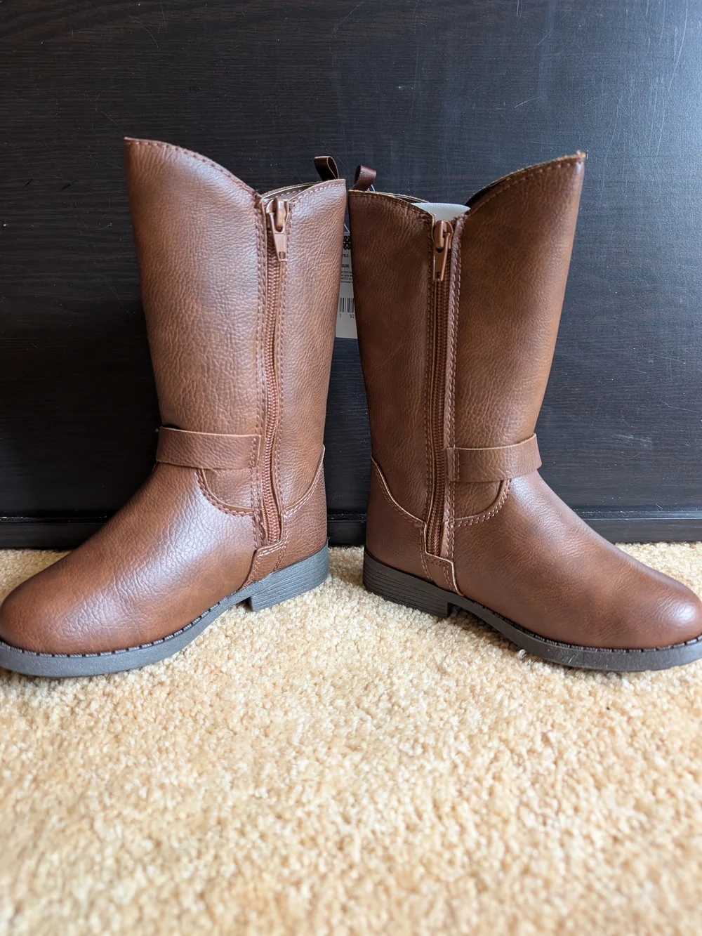OshKosh B'gosh Brown Toddler Mid-Calf Riding Boots 9C
